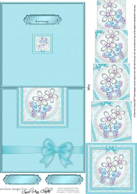 Fluttery Butterfly Easy Over the Edge Card N Spiral Pyramid