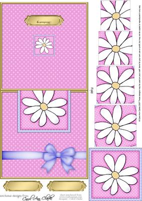 Daisy Easy Over the Edge Card N Spiral Pyramid
