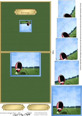 Rugby Easy Over the Edge Card N Spiral Pyramid
