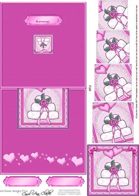 Wedding Cake Easy Over the Edge Card N Spiral Pyramid