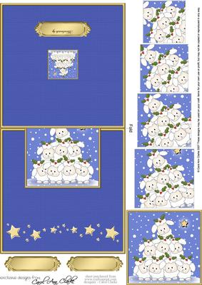 Merry Xmas 2 Ewe! Easy Over the Edge Card N Spiral