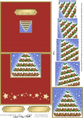 Xmas Pudding Tree Easy Over the Edge N Spiral Pyramidl