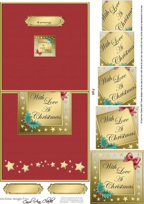 Christmas Greetings Easy Over the Edge N Spiral Pyramid