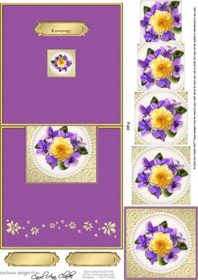 Flowers and Pearls Easy Over the Edge Card N Spiral Pyramid
