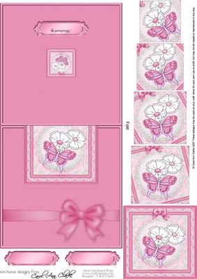Fluttery Butterfly Easy Over the Edge Card N Spiral Pyramid