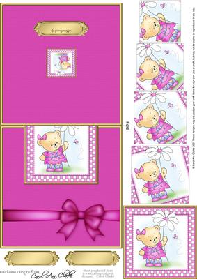 Rosie's Flower Easy Over the Edge Card N Spiral Pyramid
