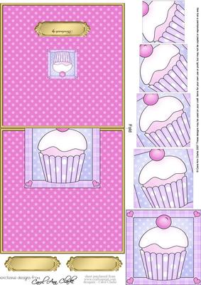 Cupcake Easy Over the Edge Card N Spiral Pyramid