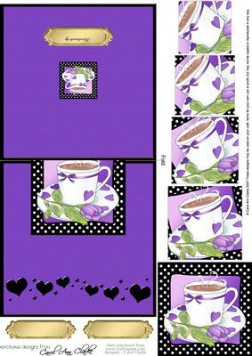 Time for Tea Easy Over the Edge Card N Spiral Pyramid