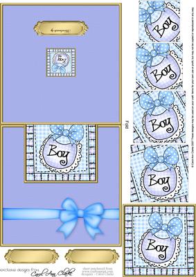 Baby Bib Easy Over the Edge Card N Spiral Pyramid