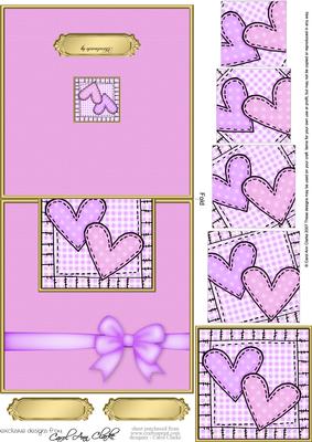 Baby Hearts Easy Over the Edge Card N Spiral Pyramid