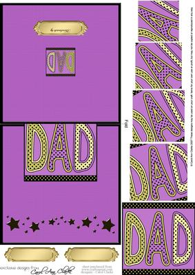 Dad Easy Over the Edge Card N Spiral Pyramid