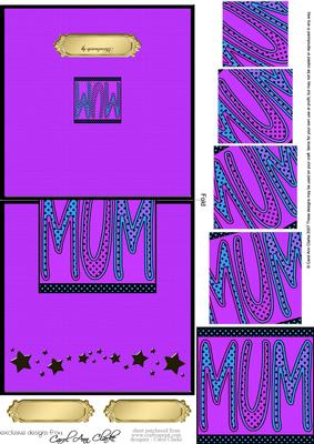 Mum Easy Over the Edge Card N Spiral Pyramid