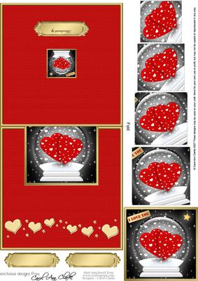 Love Globe Easy Over the Edge Card N Spiral Pyramid