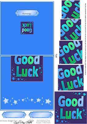Good Luck Easy Over the Edge Card N Spiral Pyramid