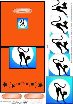 Halloween Easy Over the Edge Card N Spiral Pyramid