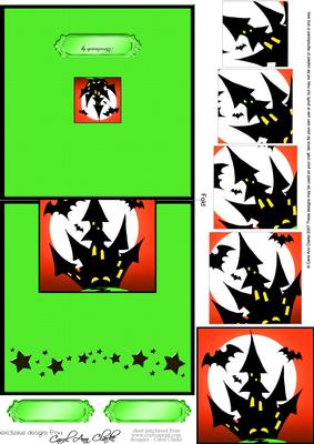 Halloween Easy Over the Edge Card N Spiral Pyramid