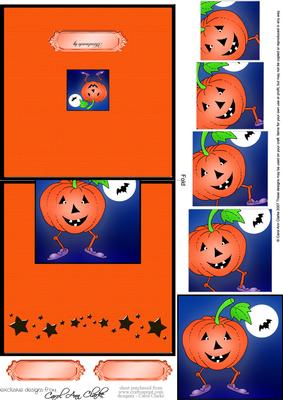 Halloween Easy Over the Edge Card N Spiral Pyramid