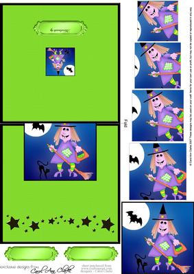 Halloween Easy Over the Edge Card N Spiral Pyramid