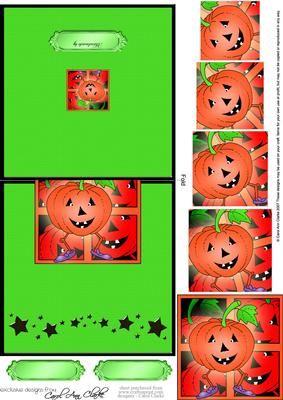 Halloween Easy Over the Edge Card N Spiral Pyramid