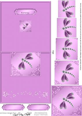 Dragonfly Easy Over the Edge Card N Spiral Pyramid