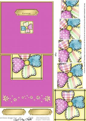 Patchwork Petals Easy Over the Edge Card N Spiral Pyramid