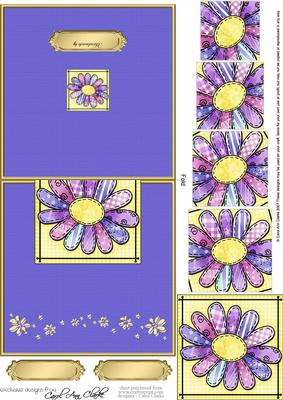 Patchwork Petals Easy Over the Edge Card N Spiral Pyramid