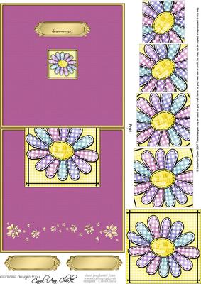 Patchwork Petals Easy Over the Edge Card N Spiral Pyramid