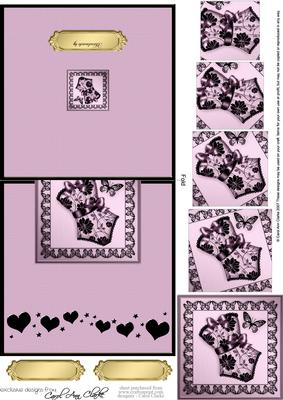 Elegant Boudoir Easy Over the Edge Card N Spiral Pyramid