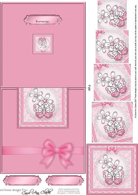 Fluttery Butterfly Easy Over the Edge Card N Spiral Pyramid