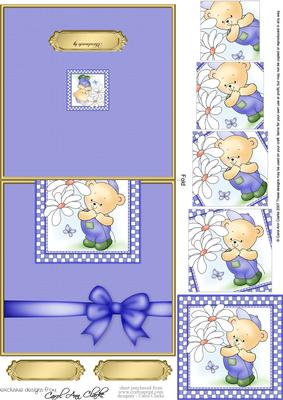 Robert's Flowers Easy Over the Edge Card N Spiral Pyramid