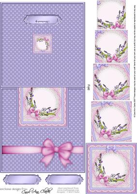 Bluebells Easy Over the Edge Card N Spiral Pyramid