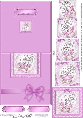 Fluttery Butterfly Easy Over the Edge Card N Spiral Pyramid