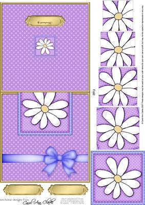 Daisy Easy Over the Edge Card N Spiral Pyramid