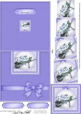 Wheelbarrow Easy Over the Edge Card N Spiral Pyramid