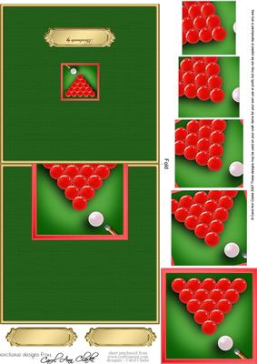 Snooker Easy Over the Edge Card N Spiral Pyramid