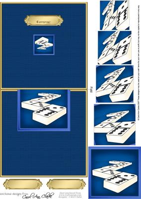 Dominoes Easy Over the Edge Card N Spiral Pyramid