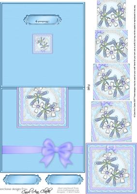 Dreamy Dragonfly Easy Over the Edge Card N Spiral Pyramid