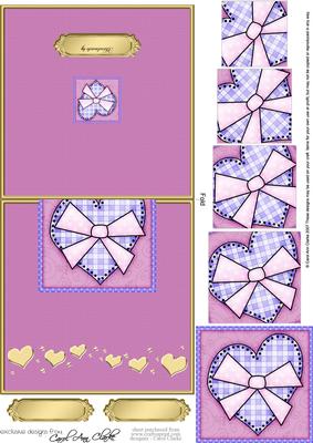 Funky Hearts No-hole Over the Edge Card N Spiral Pyramid