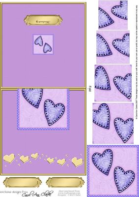 Funky Hearts No-hole Over the Edge Card N Spiral Pyramid