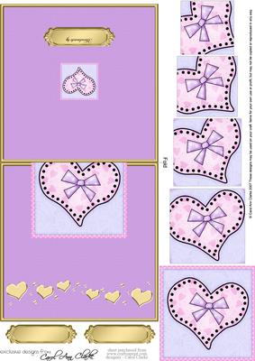 Funky Hearts No-hole Over the Edge Card N Spiral Pyramid
