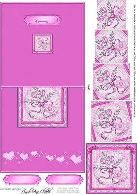 Lovely Roses No-hole Over the Edge Card N Spiral Pyramid