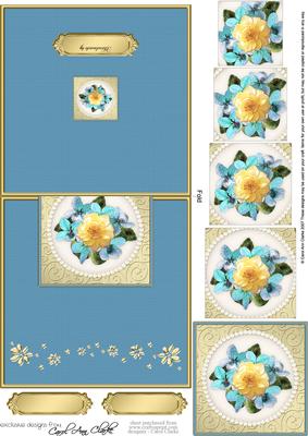 Flowers and Pearls No-hole Over the Edge N Spiral Pyramid