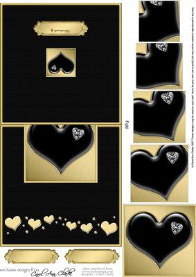 Enamel Heart No-hole Over the Edge N Spiral Pyramid