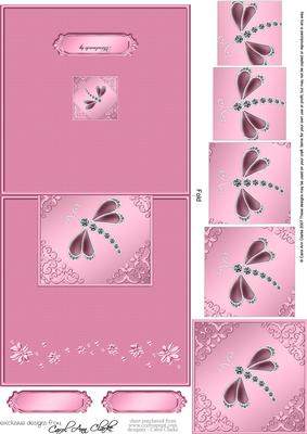 Dragonfly No-hole Over the Edge Card N Spiral Pyramid