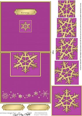 Xmas Snowflake No-hole Over the Edge N Spiral Pyramid