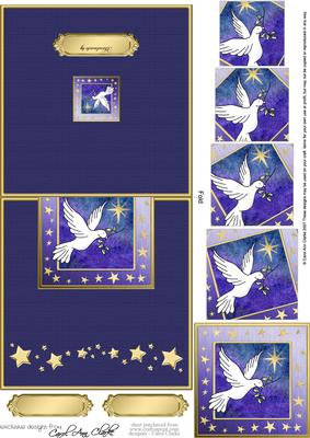 Xmas Dove No-hole Over the Edge N Spiral Pyramid
