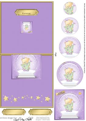 Rosie's Tree Snowglobe No-hole Over the Edge Circle Pyramid