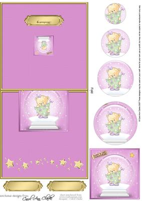 Rosie's Tree Snowglobe No-hole Over the Edge Circle Pyramid