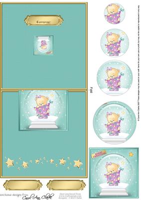 Rosie's Tree Snowglobe No-hole Over the Edge Circle Pyramid