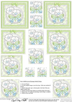 Fluttery Butterfly  - Pyramage sheet